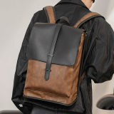 Men Women Backpack Leather Outdoor Sports School Bag Travel Laptop Bag