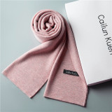 Women Men Logo Scarf Wool Cashmere Scarves Shawl Blanket Wrap Knit