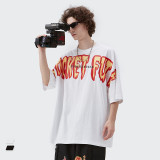 Summer Men Women Short Sleeve T-shirt Tee Pullover Tops Unisex Sweatshirt