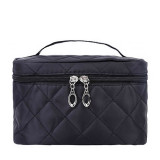 Women Beauty Case Toiletries Bag Makeup Box Shoulder Handbag With Ribbon