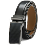 Women Men Belt 3.8 cm Cowhide Leather Buckle Belt Unisex Waistband Waist Strap