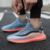 Men Women Sneakers Low-top Reflective Runner Slip On Trainers Athletic Shoes Unisex