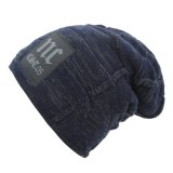 Men Women Beanie Hat Winter Wool Knitted Baggy Pull On Soft Caps