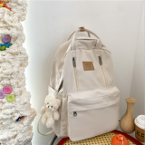 Multifunction Double Zipper Teenager Girls Laptop Backpack