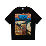 Summer Men Women Short Sleeve T-shirt Tee Pullover Tops Unisex Sweatshirt