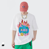 Summer Men Women Short Sleeve T-shirt Tee Pullover Tops Unisex Sweatshirt