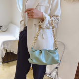 SWDF Day Clutch Thick Gold Chains dumpling Clip Purse Bag