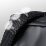 Men Messenger Shoulder Bag Leather Black Cloth Crossbody Sling Handbags Business Houlder Bag