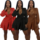 Sexy Waistband Driving Light Cooked Dress