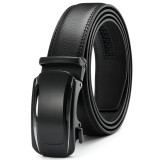 Women Men Belt 3.8cm Cowhide Leather Buckle Belt Unisex