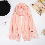 Women Men Logo Scarf Wool Cashmere Scarves Shawl Blanket Wrap Knit