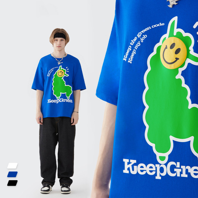 Summer Men Women Short Sleeve T-shirt Tee Pullover Tops Unisex Sweatshirt