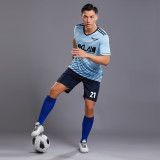 Men Boy Football Jersey Uniform Soccer Training Set Clothes Shirt Club Team Women