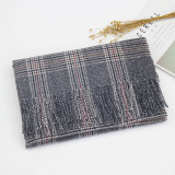 Women Men Logo Scarf Wool Cashmere Scarves Shawl Blanket Wrap Knit