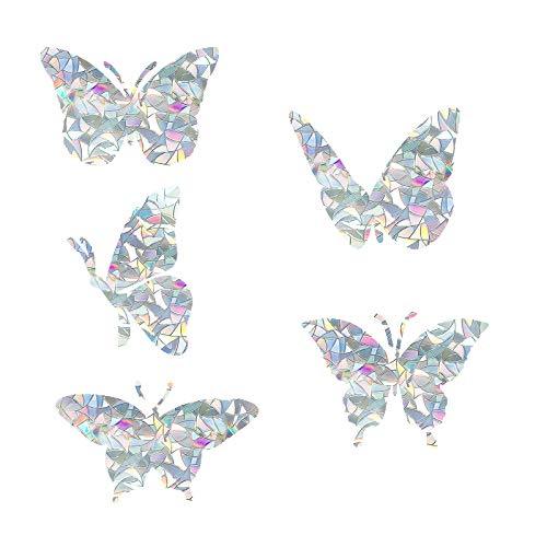 Butterfly Static Window Clings Anti Collision Window Decals for Bird Strikes, Glass Alert Stickers, Stop Birds Flying into Windows, Set of 20