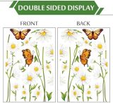 127Pcs Spring Summer Tulip Window Clings Floral Window Stickers Double-Side Glass Decals for Home Office School Party Shop Display Decorations