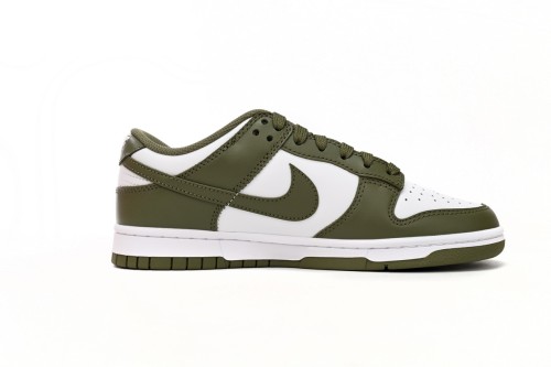 Best Quality Nike Dunk Low White Scattered olive Green