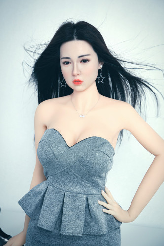 Silicone Head Busty Asian Korean Sex Doll Nellie 165CM