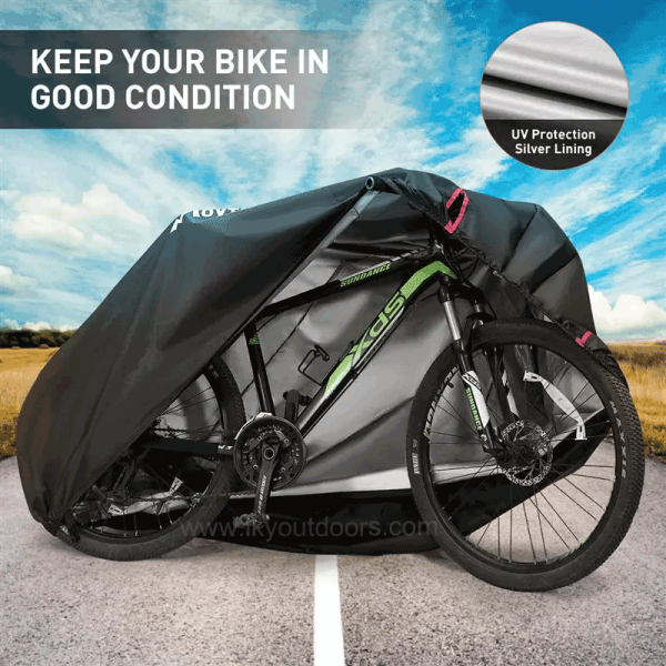 IKY Heavy Duty Waterproof PVC Fabric Motor Bike Cover Waterproof Oxford Fabric With Lock Holes