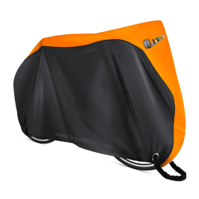IKY Outdoor 210D Ripstop Anti Dust Rain Cover For Bikes With Lock Holes And Storage Bag Bike Weather Cover