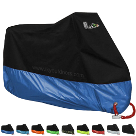 IKY All Season Black Foldable Outdoor And Indoor Storage Motorcycle Cover Outdoor And Indoor Storage Motorcycle Cover