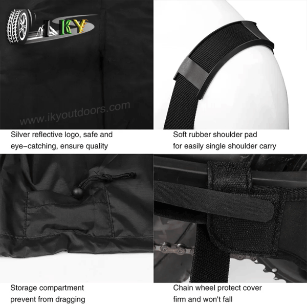 IKY Heavy Duty Ripstop Oxford Waterproof Bike Cover For Mountain Bike Waterproof Cover in Transportation