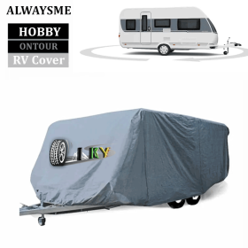 IKY Windproof Anti-UV Water-Resistance Heavy Duty RV Cover For Travel Trailers