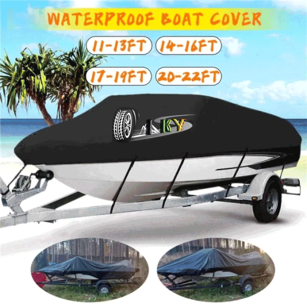 IKY Hot Selling Sun Protection Waterproof Breathable Yacht Boat Cover 11- 22FT Boat Accessories