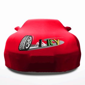 IKY Dustproof Super Soft Stretchable And Fleece Inside Universal Indoor Car Cover