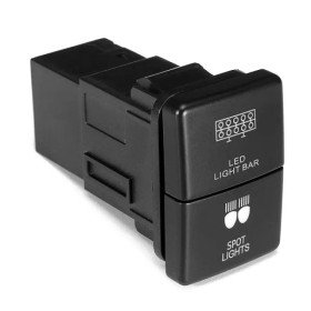 IKY 33X22MM OEM Style Dual Push Button Switch For Toyota Landcruiser, Prado, Hilux, RAV4, Fortuner, Camry, Corolla, Tacomo, Tundra, Kluger