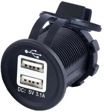 IKY Dual USB Car Charger 3.1a Adapter 2 Usb Port Led 1A/2.1A Smart Car-charger For Iphone Samsung Phone Car Charging Accessories