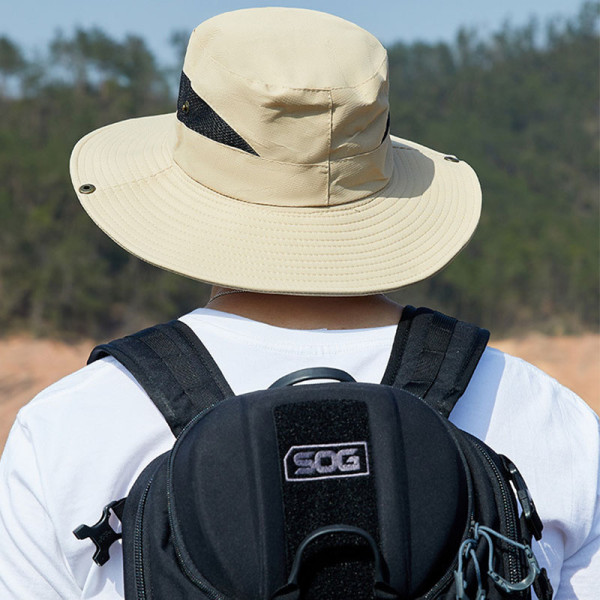 IKY Summer Breathable Safari Hats Wholesale Fisherman Bucket Hat Sun Protection Boonie Hats For Men