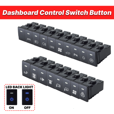 Led Light Bar Push Button Switch with Connctor For Isuzu D-Max 2019-2023(RG) Mu-X 2020-2024 (RJ) For Mazda BT-50 2020-2024 (TF)