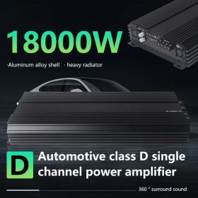 IKY Car Amplifier 18000W High Power Class D, Woofer Power Amplifier with Radiator Design and Voltage Display 2 sold