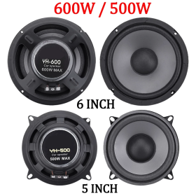 IKY 2/1PCS 5/6 Inch Car Speakers 500W 600W 2-Way Universal Automotive Audio Music Stereo Subwoofer Magnetic Car HiFi Coaxial Speaker