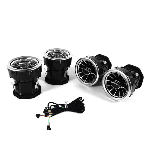 IKY Car LED Front Dashboard Air Condition Vent Outlet Turbo Interior For Mercedes Benz V Class EQV Vito Viano Valente Metris W447