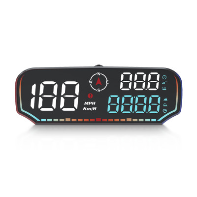 IKY Car HUD G14 GPS Head Up Display Compass Digital Clock Date Altitude KM/H MPH Meter Alarm Digital Display For All Cars