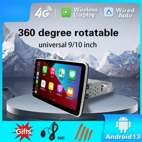 IKY 9inch 10inch 1 DIN Universal Multimedia Video Player Car Radio Android 13 with carplay WiFi 4G GPS Bluetooth Audio