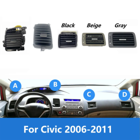 IKY Ruili190 AC Air Conditioner Vent Outlet For HONDA CIVIC 2006 2007 2008 2009 2010 2011 Car Styling Air Conditioning Grille Outlet
