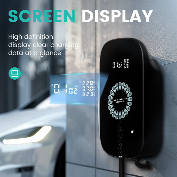 IKY European Standard Charging Pile APP Home 22kw 11 7 32/16A EV Charger Wall Mounted Charging Station