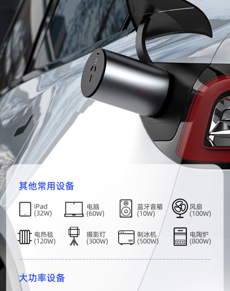 IKY Car discharger 3.3kw high-power new energy connector BYD European standard Australian standard discharge gun