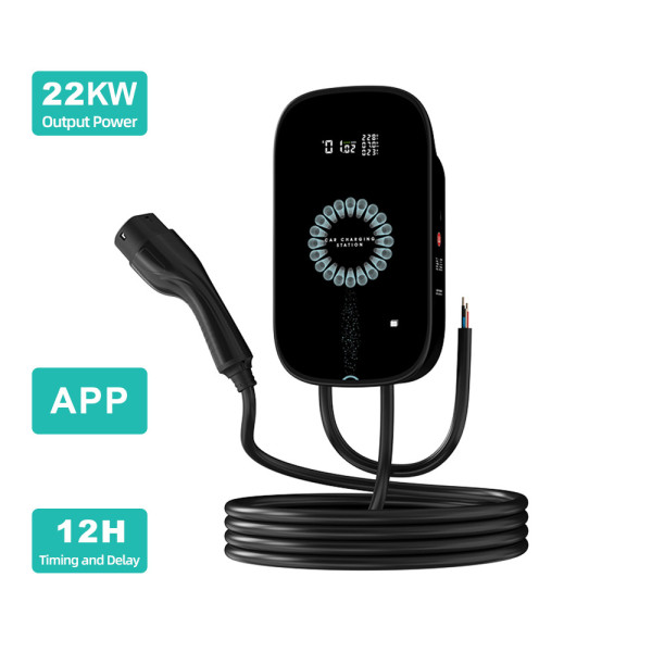 IKY European Standard Charging Pile APP Home 22kw 11 7 32/16A EV Charger Wall Mounted Charging Station