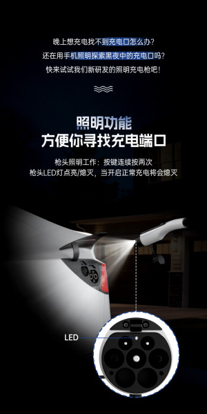 IKY Portable charging gun New energy electric vehicle charging 3.5kw BYD BAIC Tesla Volkswagen 16A