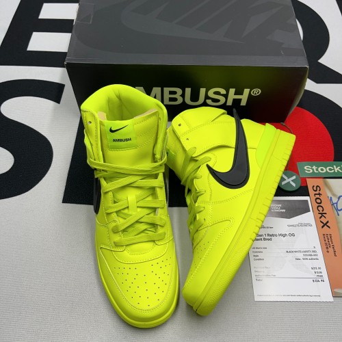 AMBUSH x Nike Dunk High Flash Lime(Unisex)-004