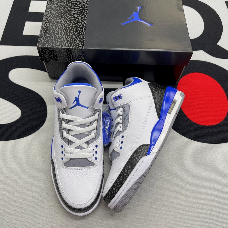 Jordan 3 Retro Racer Blue(Unisex)-054