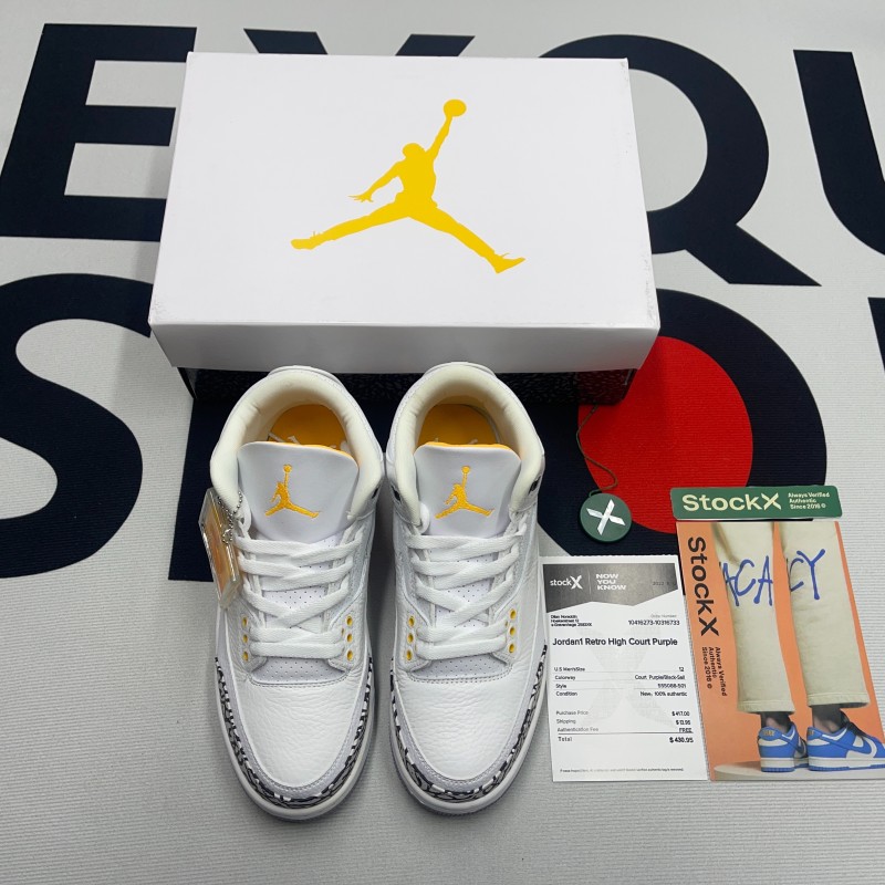 Jordan 3 Retro Laser Orange(Unisex)-054