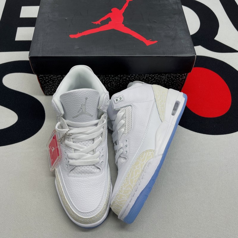Jordan 3 Retro Pure White(Unisex)-054