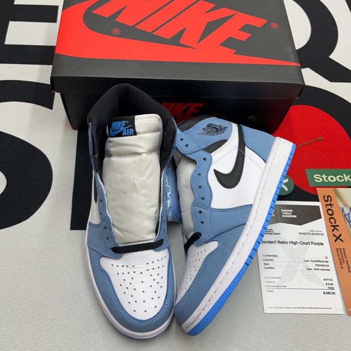 Jordan 1 Retro High OG University Blue(Unisex)