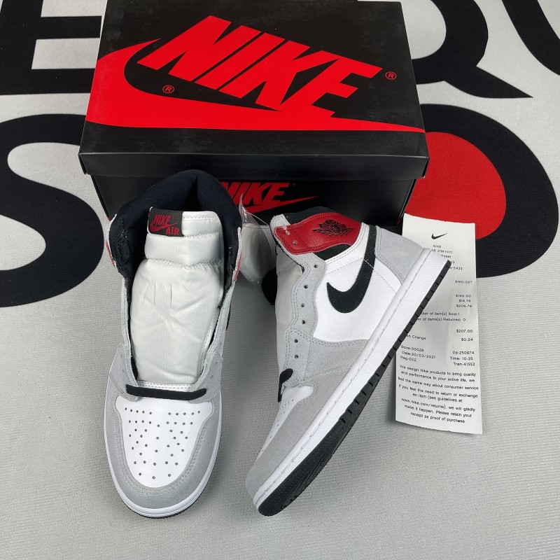 Jordan 1 Retro High Light Smoke Grey(Unisex)