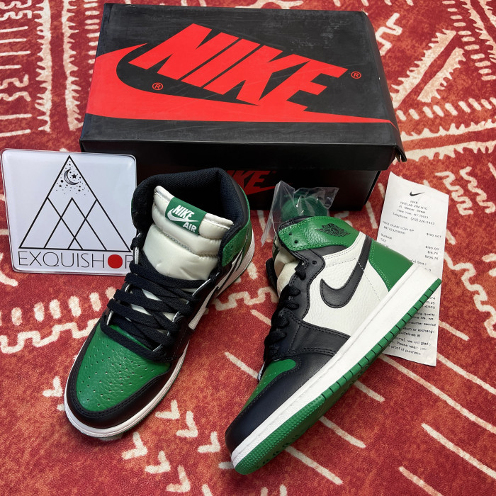 Jordan 1 High Pine Green (GS) (Unisex)